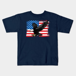 Patriotic Eagle Kids T-Shirt